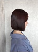 韓国ボブ/タッセルボブ/暖色カラー/新宿/顔まわりカット