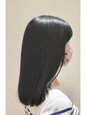 セミロングストレート×酸性ストレート×ヘナカラー