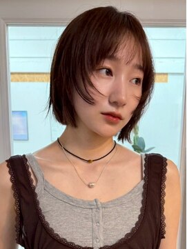 ハニー 町田(HONEY) レイヤーボブ/くびれヘア/姫カット/アプリコットオレンジ3