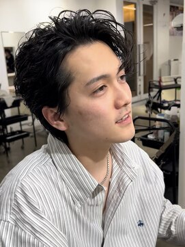 オーシャントーキョー 原宿(OCEAN TOKYO) 波巻きパーマメンズツイストスパイラルパーマかきあげ