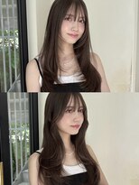 ローネス ギンザ(LONESS ginza)&nbsp;レイヤーカット/姫カットレイヤー/くすみベージュ/透明感カラー