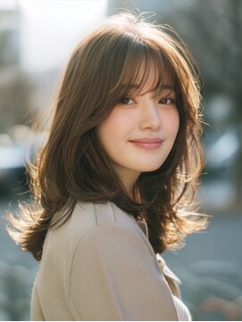 アルトリスト(Altruist Aging×HAIR&SPA) ★ダークアッシュ大人ガーリーボブ着物ミディアムレイヤーカット