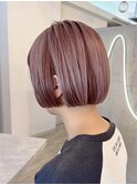 トレンド感満点♪艶ボブ×アンブレラカラーデザイン