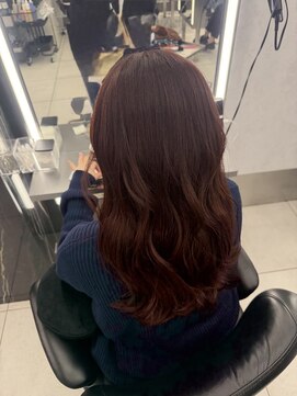 ツヤ感たっぷりのピンクバイオレットブラウン☆