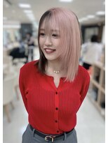 シャルムバイケンジ(Charm.by KENJE)&nbsp;ピンクカラー/ブリーチカラー/ブリーチ/レイヤー/デザインカラー