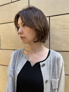 テテコケット(tete coquette) 「真通知弘」ニュアンスパーマとカジュアルボブ