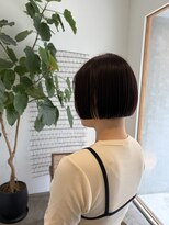 イニ 福井店(ini) 【カシスカラー×ミニボブ】大村