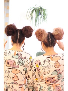 レアリス ヘアーデザイン(REALIS hair design) ツインのお団子