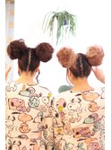 ツインのお団子