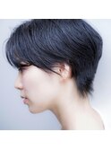 《hair make No.8》レザーカット　ハンサムショート・担当中村