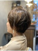 ショートレイヤーボブ