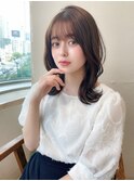 ヨシンモリ/シースルーバング/韓国/オルチャンカラー/セミロング