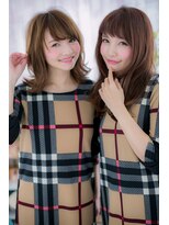 ヘアアンドビューティー ミック(Hair & Beauty miq)&nbsp;乙女ココロくすぐる◎大人ガーリー双子コーデstyle a