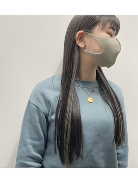 オンザ(ONTHE) ハイコントラストホワイトシルバーインナーカラー【林京平】