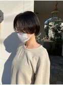 暗髪×ショートボブ