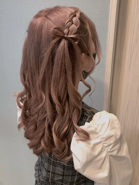 ヘアセットアリエス(aries) 髪の毛リボンハーフツイン