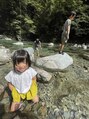 ルースト(rooost) 子供たち連れて川遊び→川魚ランチ→滝散策☆