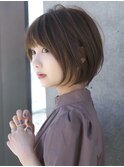 前髪あり大人ショートボブ20代30代40代【AIN.表参道】川原大地