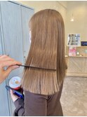 ミルクティーベージュ【@hair_mazda】