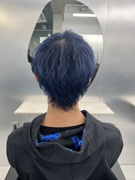 ワンズミラー 立川(ONE'S MIRROR) メンズウルフカット/ネイビーカラー