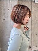大人美人ショート/ショートヘア/30代40代50代/縮毛矯正/福岡天神