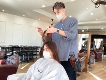 『カット技術もハイクオリティ！印象がガラッと変わる前髪やサイドも丁寧に確認しながら進めてくれる♪』