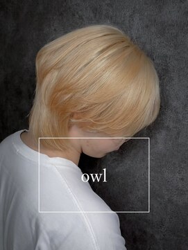 アウル 心斎橋(owl) ジェンダーレスウルフ×ブロンドベージュ×ダブルカラー