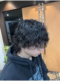 ウルフスタイル×波巻きパーマ