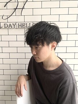 オールデイハローズ(ALL DAY HELLO'S) ２０代イケメンビジネスニュアンスパーマ【京都駅】