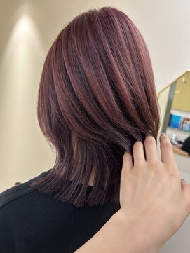 ハブ(hub) 【天神今泉】ピンクラベンダーのアンブレラカラー