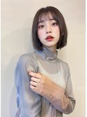 切りっぱなしボブ×チャコールカラー×BYKARTE TR