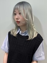 ペレ 梅田(PELE) 前髪/アンブレラカラー/こなれミディ/イメチェン/ウェーブパーマ