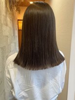 ミルヘアデザイン(mil hair design)&nbsp;髪質改善カラー　艶カラー　ブラウンカラー　ミディアム