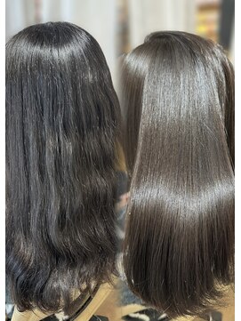 美容室 アクター 艶髪 ナチュラルストレート