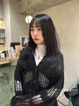 ゼスト リル 新宿(ZEST lill) レイヤーカット 韓国風カット 新宿 歌舞伎町 レディースカット