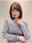イメチェン外ハネボブ美髪×ブリーチなしレイヤー韓国[立川]