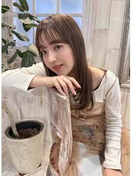 リコバイアフロート(riko by afloat) レイヤーカット/くすみベージュ/マロンベージュ