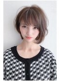 ★BERRY美髪切りっぱなしボブタンバルモリシフォンベージュ艶髪