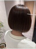 【comfy 佐藤】ミニボブ　縮毛矯正【草加/谷塚美容室】