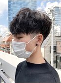 大宮波巻きスパイラルパーマツイストパーマメンズマッシュウルフ