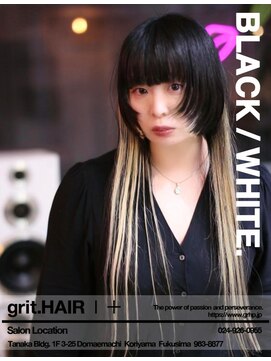 【grit.】ブラック/ホワイト