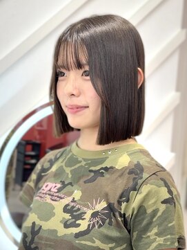 ロンドヴァリー 渋谷店(Lond vallee) くすみベージュ/ボブ/前髪/レイヤー/小顔/髪質改善/縮毛矯正渋谷