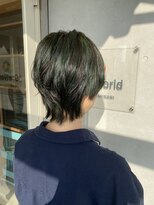 ヘアサロン ワンワールド(Hair Salon One World)&nbsp;ブルーグリーンハイライトカラー