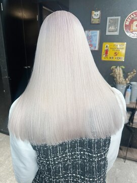 ホワイトブリーチ、ダブルカラー、ケアブリーチ、ホワイトヘア