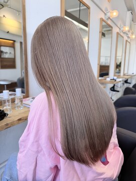 エイト オキナワ 沖縄新都心店(EIGHT okinawa) 【EIGHT沖縄】ロング×ミルクティーグレージュ◎