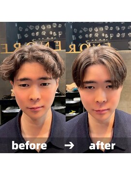 エノア 青山(ENORE) メンズ縮毛矯正/曲がる縮毛矯正/メンズ髪質改善/メンズカット