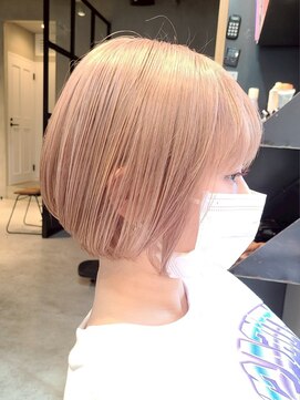 エリマ 調布(elima) 調布ダブルカラーマッシュショートカットミルクティーベージュ