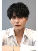 シャドウパーマ　ラウンドマッシュ　鹿児島メンズ