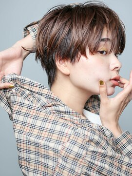 テトヘアー(teto hair) short［ハンサムショート・ベージュカラー・マッシュ］