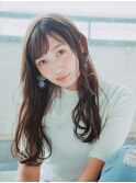 ふんわりセミディ20代/30代/40代/庭瀬